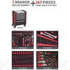 Kinbox Garage Metal 147pcs Tool Box Gabinet sobre ruedas para la venta