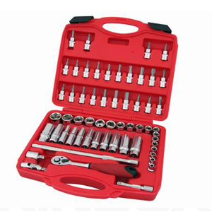 La caja de herramientas incluye 58PCS 3/8 "Llave de tubo DR.