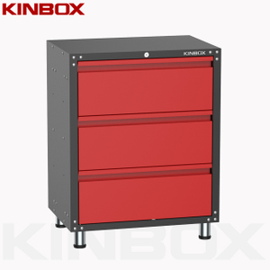 Caja de herramientas con base de 3 cajones con cajón para bricolaje en garaje