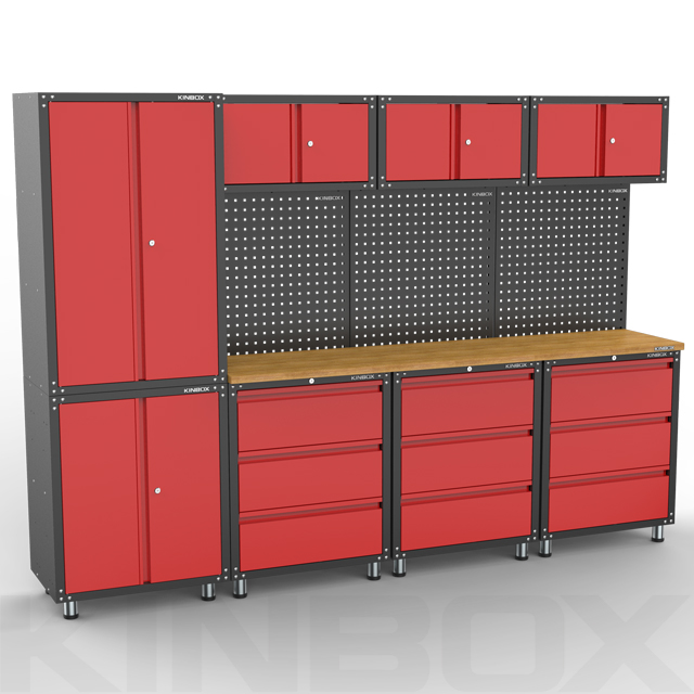 12 piezas de organización de garaje y estanterías para herramientas, armario de almacenamiento para garaje